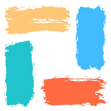 Farklı renkteki fırça darbeleri kullanılarak oluşturulan arka plan. Bir vektör çizim kaydedilen tasarım grafik öğesi