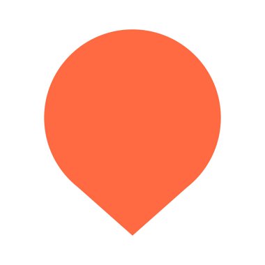 Daire boş konuşma balonu işaret ya da boş harita PIN simgesi. Tasarım grafik öğesi bir vektör çizim kaydedilir