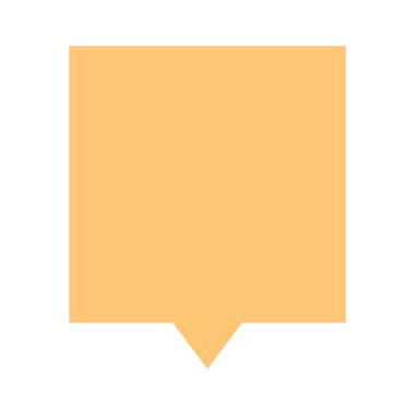 Boş konuşma balonu işareti veya boş harita PIN simgesi kare. Tasarım grafik öğesi bir vektör çizim kaydedilir