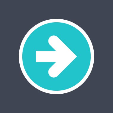 Ok işareti yuvarlak bir simgesi. Yeşil düğmeye düz stil oluşturulur. Tasarım grafik öğesi bir vektör çizim Eps dosya biçiminde kaydedilir.