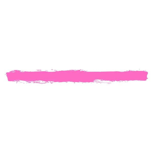 Der Pinselstrich Hinterließ Einen Pinkfarbenen Farbabdruck Pinselstruktur Pinselstrichform Erholsame Form — Stockvektor