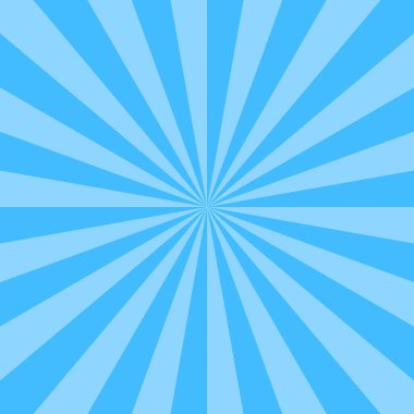 Mavi soyut güneş patlaması ya da boş güneş ışınları. Boş retro vintage arkaplan kare boyutunda tasarlandı. Tasarım grafik ögesi EPS dosya biçiminde bir vektör illüstrasyonu olarak kaydedilir.