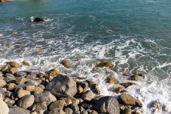 Italia Agua Mar Calabria Playa Con Vista Mar Paisaje Panorámico — Foto de Stock