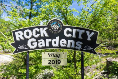 ABD, Mayıs 2019, Rock City Gardens 'a bakın.