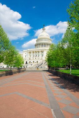 Washington Capital 'in ön manzarası. Washngton DC 'de. Usa
