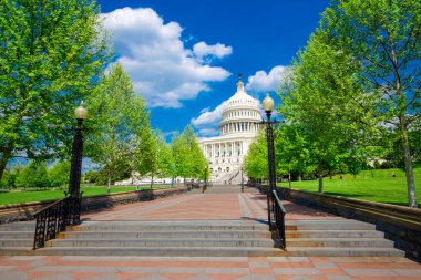 Washington Capital 'in ön manzarası. Washngton DC 'de. Usa