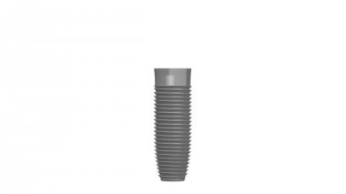 3D diş implant / diş protezi animasyon - beyaz arka plan üzerinde.