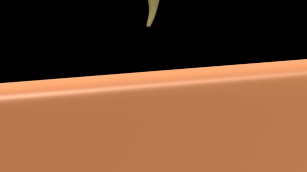 Animation d'implant dentaire 3D / implant dentaire - sur fond noir .