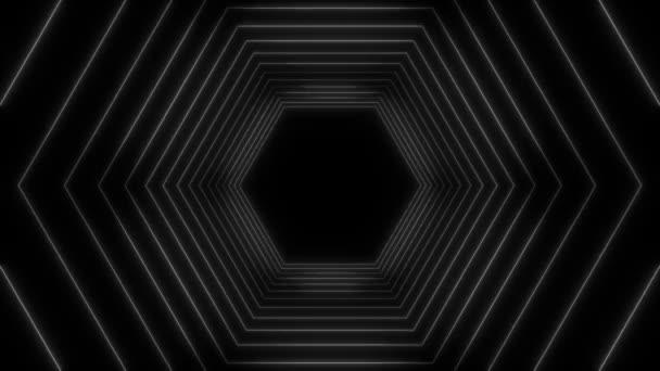 Animation Abstract Hexagonal Background — Stok video