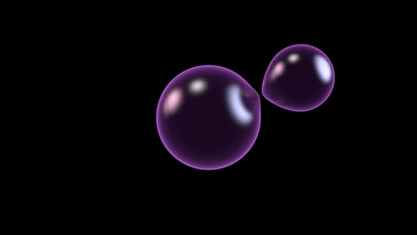 Magical Sphere Ball Bubble Morphing Shape — Stock Video