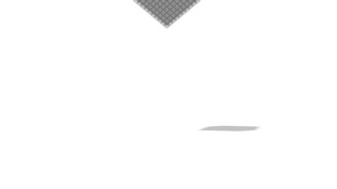 3D düşen küplerin - beyaz arka plan