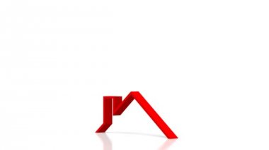 3D ev şekil - büyük benzeri konular için house satın al / sat / gerçek emlakçı vb.