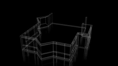 3D ev yapımı - tel çerçeve