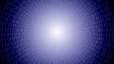 3D binary code/ Internet animation - great for topics like fiber-optics, technology, connection, computer data etc.