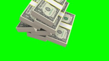 Maliye vb yeşil zemin - büyük iş gibi konular için üzerine düşen bir dolar faturaları.