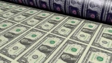 Yazdırma bir dolar faturaları (yan görünümü) - gibi konular için büyük iş, finans vb.