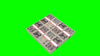 Harika iş gibi konular finans için bin yen banknotlar - yığılmış vb.