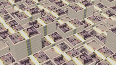 Harika iş gibi konular finans için beş bin yen banknotlar - yığılmış vb.