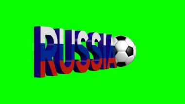 3D Animasyon / 3d render - Rusya 2018 Futbol Şampiyonası.