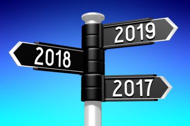 2019 Yeni Yıl konsepti - tabela