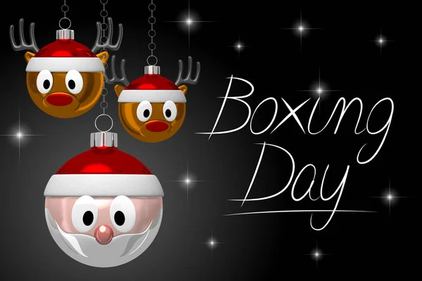 Boxing Day Illustration Bra För Ämnen Som Jul Försäljning Rabatt — Stockfoto