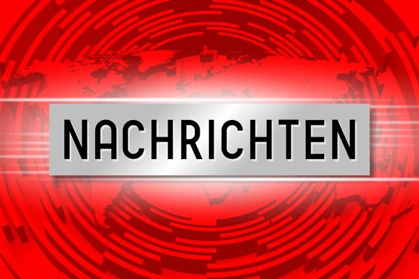 Breaking News Nachrichten German News English — Stock Photo, Image