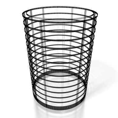 3D ofis binası - Tel kafes