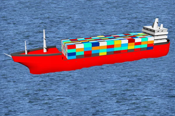 Tanker Schiff Frachtcontainer Ideal Für Themen Wie Güterverkehr Usw — Stockfoto