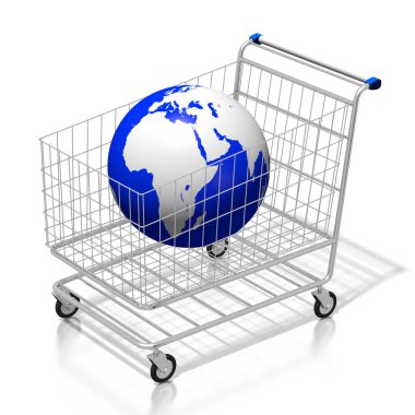 3D alışveriş sepeti, Earth - büyük online benzeri konular için vb alışveriş.