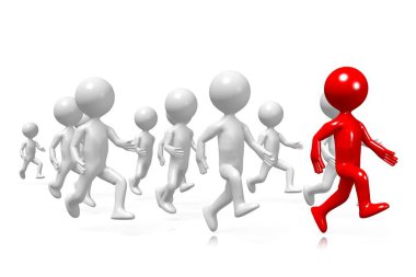 3D karikatür yarışması gibi konular için running - büyük karakter / efor vb.