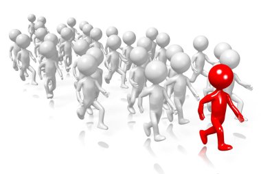 3D karikatür yarışması gibi konular için running - büyük karakter / efor vb.
