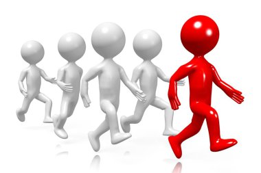 3D karikatür yarışması gibi konular için running - büyük karakter / efor vb.