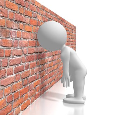 Kafasını duvara vurarak / hayal kırıklığı kavramı