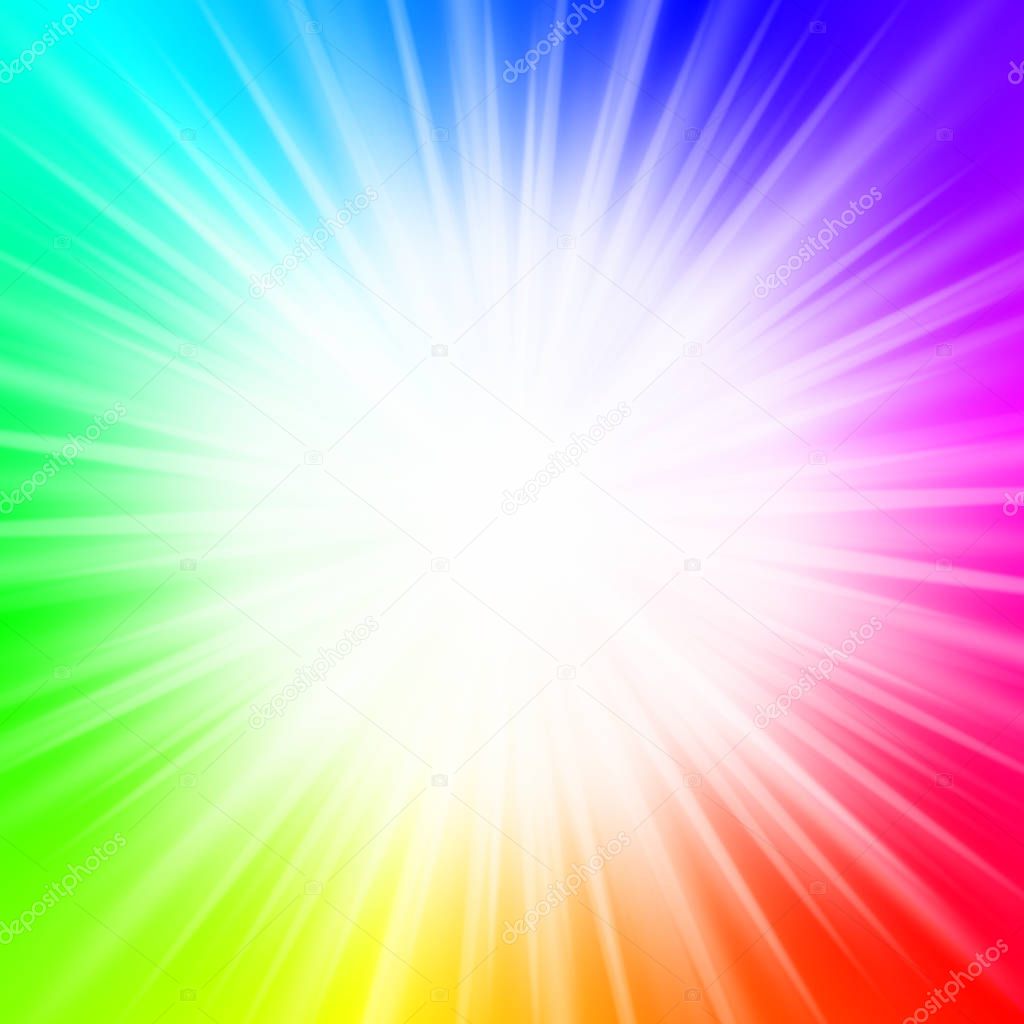 Abstract background - rainbow, explosion