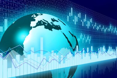Küre / Earth, grafik - büyük uluslararası işletme gibi konular için / finans vb.