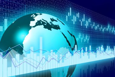 Küre / Earth, grafik - büyük uluslararası işletme gibi konular için / finans vb.