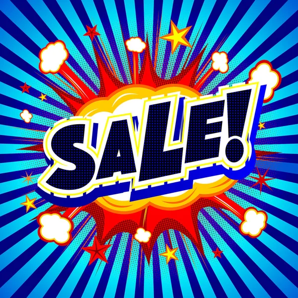 Patlama illüstrasyon - mavi arka plan çizgili