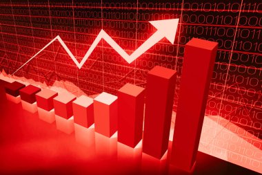 Yukarı ok, grafik - refah, büyüme kavramı