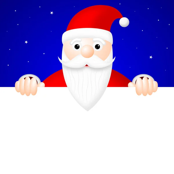 Tarjeta Navidad Con Santa Claus —  Fotos de Stock