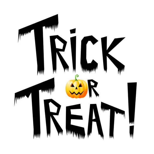 Cartão Halloween Truque Tratamento — Fotografia de Stock