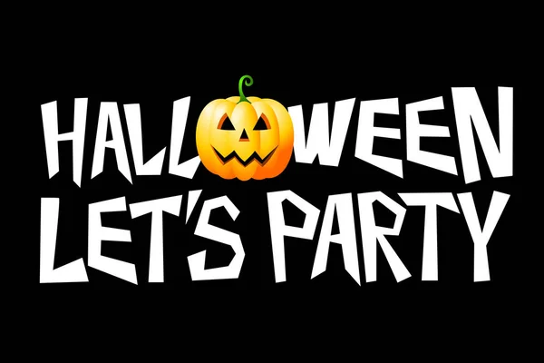 Halloween Kaart Let Party — Stockfoto