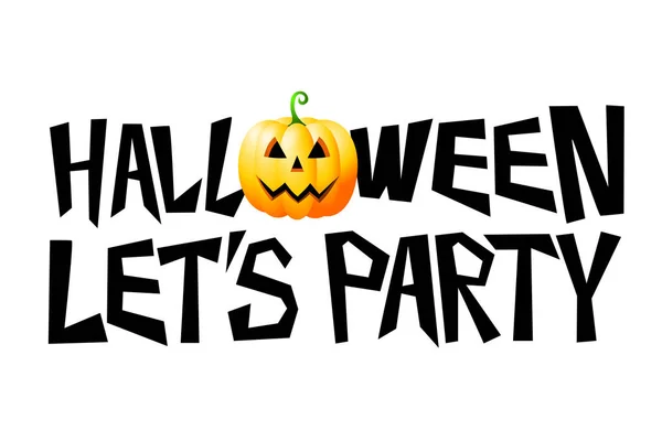 Halloween Kort Let Party — Stockfoto