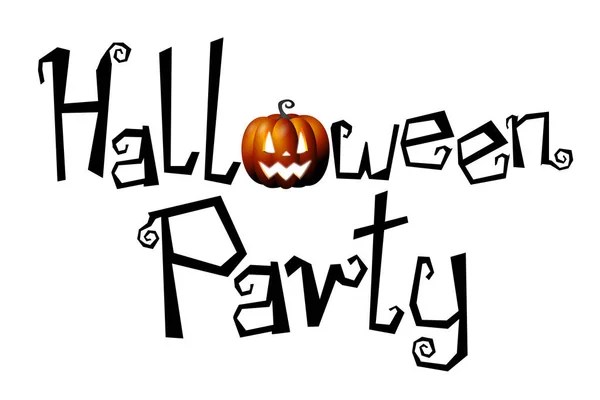 Halloween Party Concept Typographique — Photo
