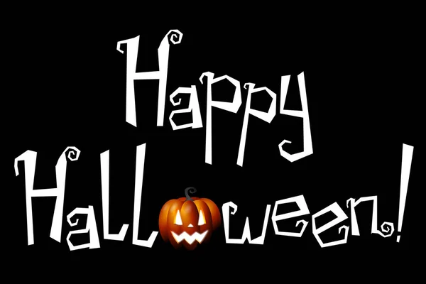 Halloween Kaart Happy Halloween — Stockfoto