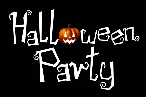 Halloween Party Concept Typographical Concept — Stock Photo, Image