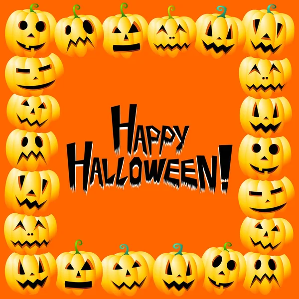 Halloween Kaart Happy Halloween — Stockfoto