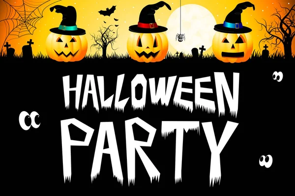 Halloween Karte Halloween Party — Stockfoto