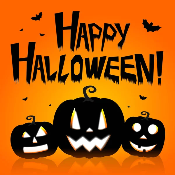 Halloween Kaart Happy Halloween — Stockfoto