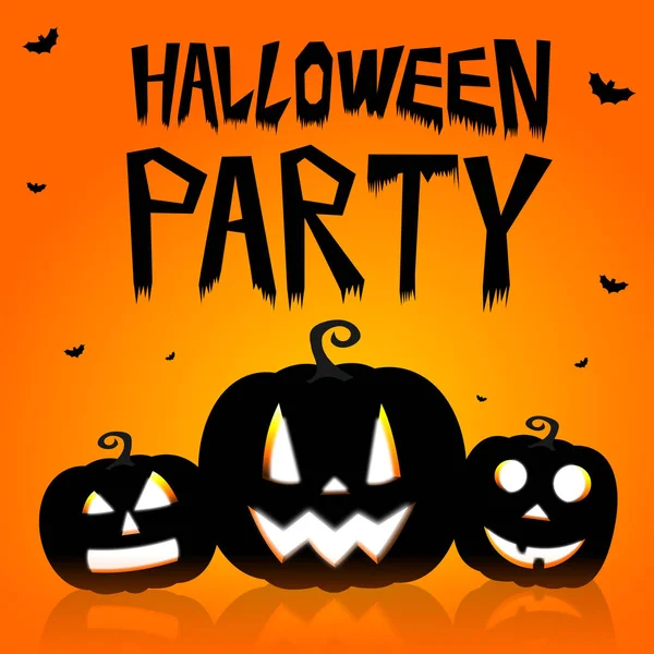 Halloween Karte Halloween Party — Stockfoto