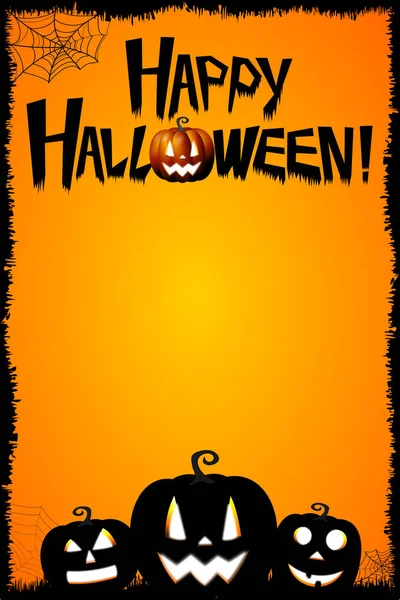 Halloween Kaart Happy Halloween — Stockfoto